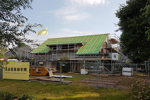 Dakopbouw op locatie
